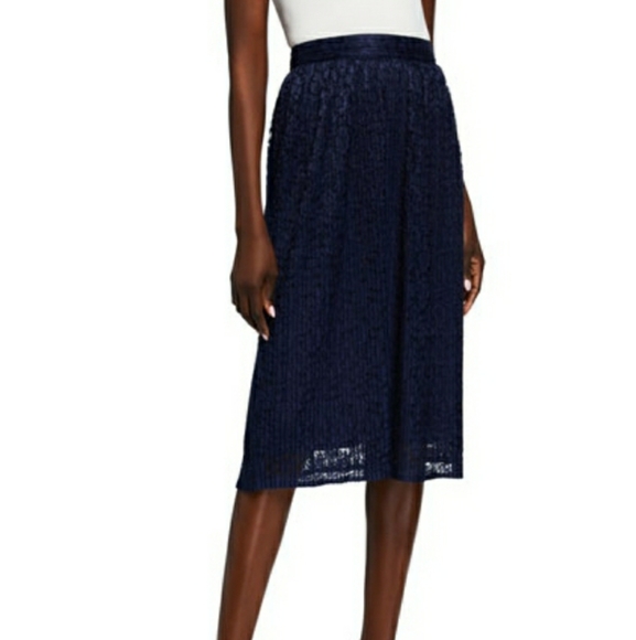 MICHAEL Michael Kors Pleated Lace Skirt